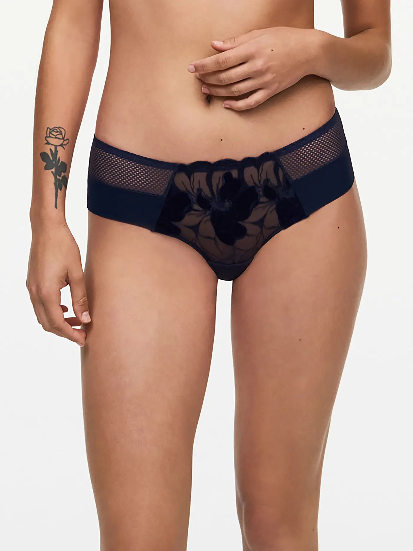 CHANTELLE | Pants FLEURS SIGNATURE velvet marine blue | 